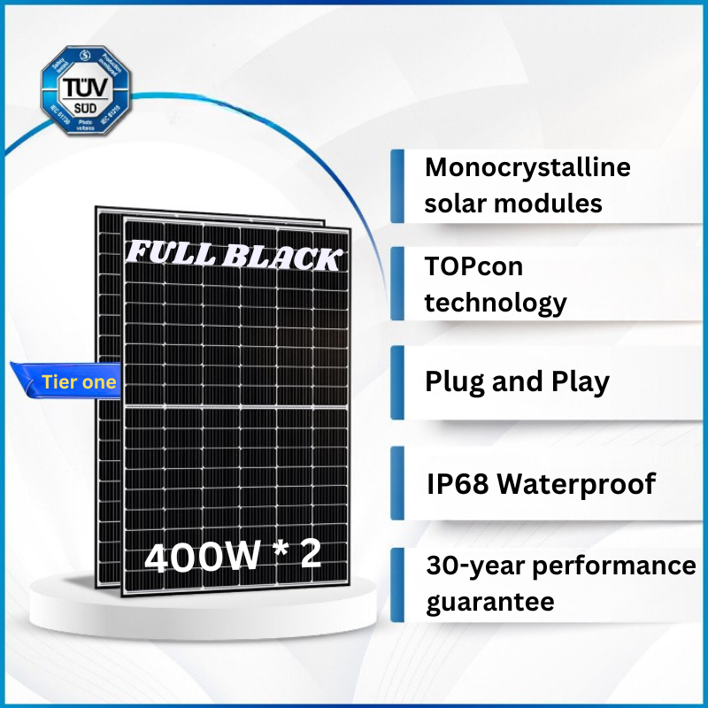 Seetek Popular Terrace Solar Photovoltaic Energy Balcony Solar System 600W Solar Panel Balcony for Home Systems for Outdoor Kit