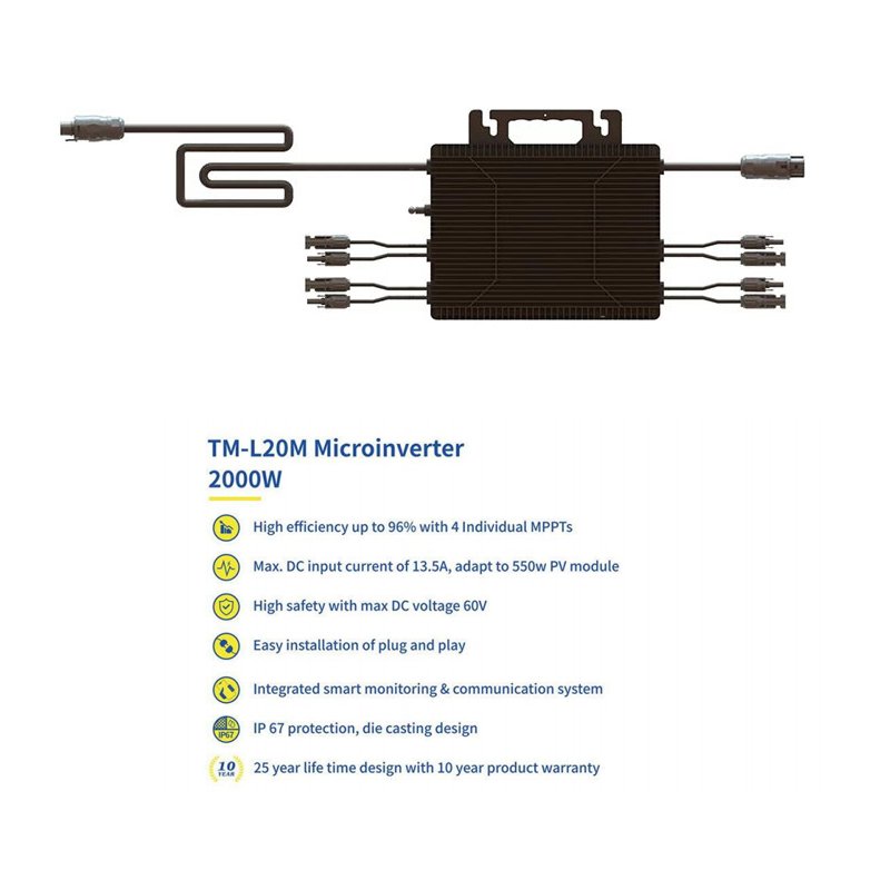 Astro TM-L20M EU Hot Selling Off Grid 2000w 2kw Solar Micro Inverter
