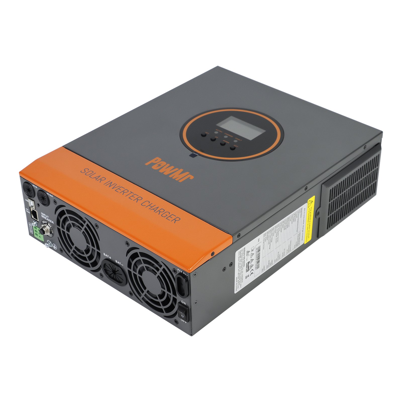 PowMr New 3.2KW 24V Solar Storage Inverter 110/120Vac Pure Sine Wave Solar Inverter For Home Appliance
