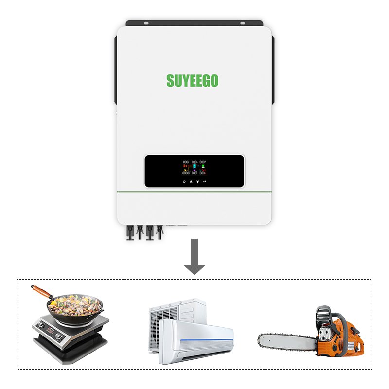 SUYEEGO 10.2KW MPPT 120A 500VDC PV Input 220VAC 48VDC 10200W All In One Hybrid Solar Inverte