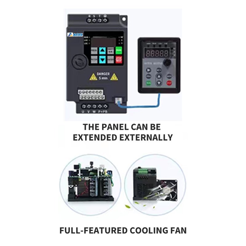 3 phase 380v to 380v 2.2kw vfd ac synchronous generator three phase inverter frequency converter inverters converters motor