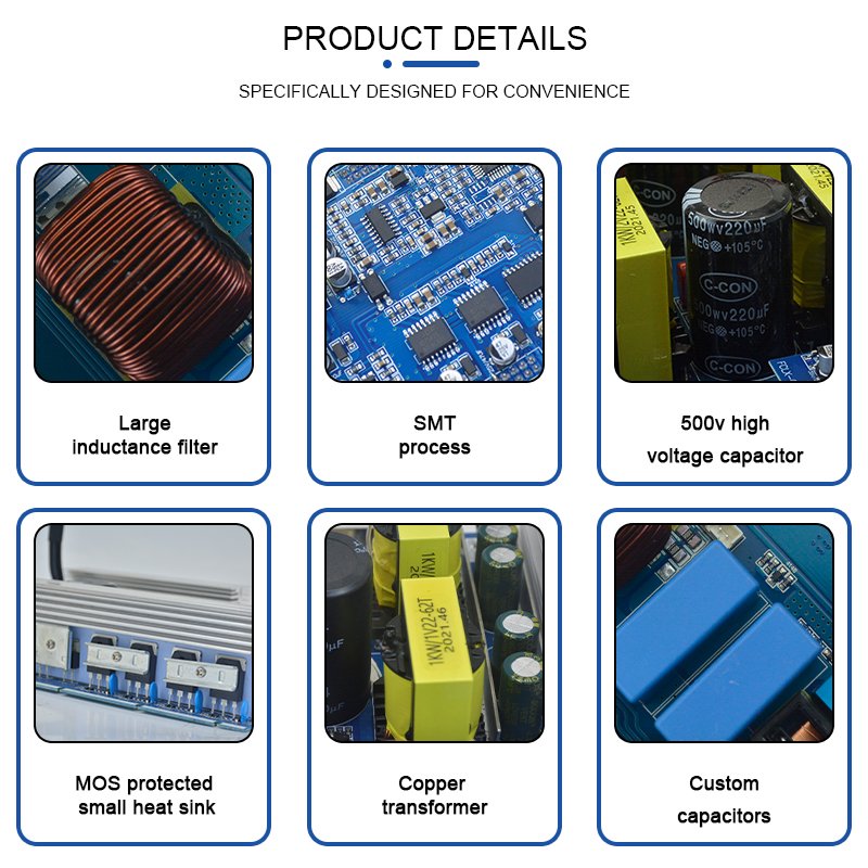 FCHAO 2.5KW Power Station DIY Parts For RV Solar Panel System ODM OEM Manufacturer Inverter Board Factory Wholesale LCD Screen
