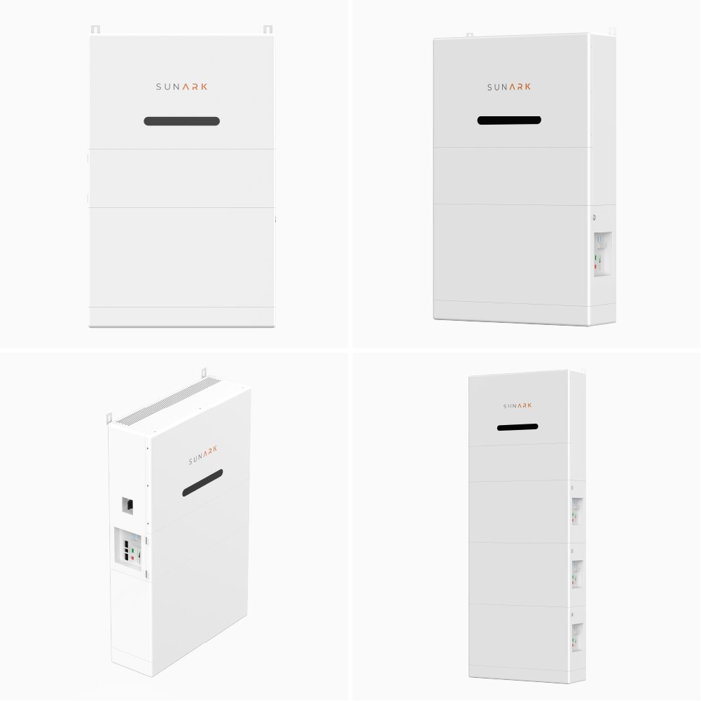 Sunark Solar All In One Inverter 48V 51.2V 5Kva 14Kva Stackable Lifepo4 Lithium Battery