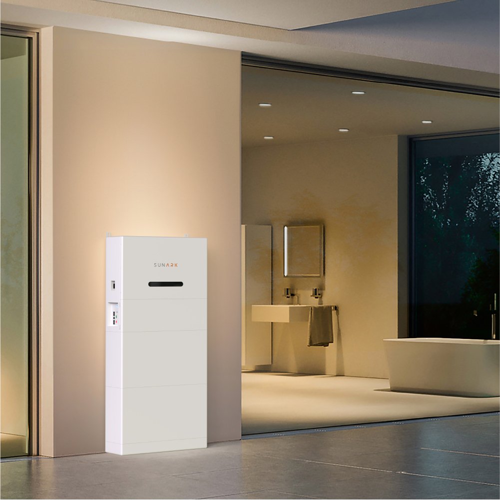 Sunark Solar All In One Inverter 48V 51.2V 5Kva 14Kva Stackable Lifepo4 Lithium Battery