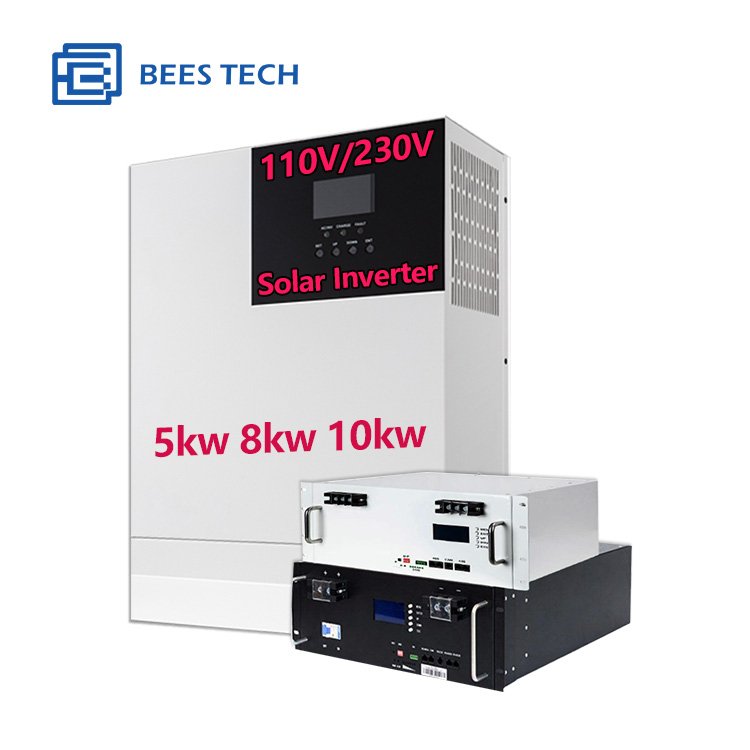 110V 210V 5kw solar inverter converters 5kwh 8kwh 10kwh hybrid solar inverters OFF Grid hybrid on grid inverter battery