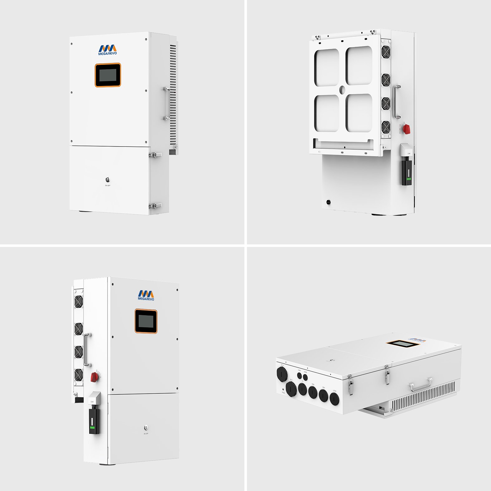 North America Version Megarevo US 10kw 12kw Hybrid Inverter 48v Split Phase Inverter 120v 240v Solar Inverter In US stocked