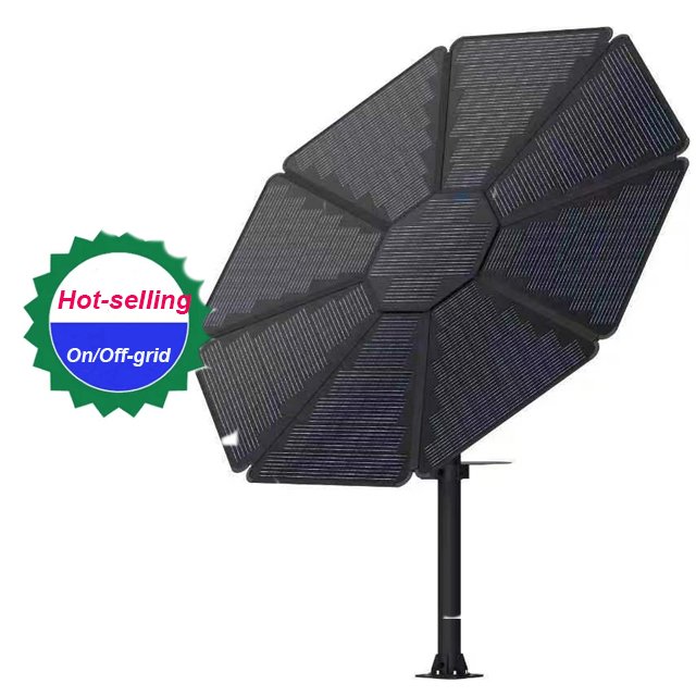 Off Grid Solar Energy System Beautiful Sunflower Portable Solar Panel 1000W with Light