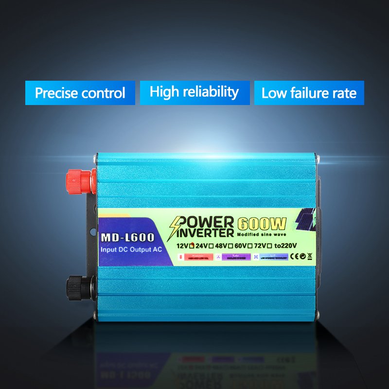 12V 24V 48V 60V 72V to AC 110V 220V Modified Sine Wave Inverter 600w 1200w 1500w Power Solar Inverter for Home Energy System