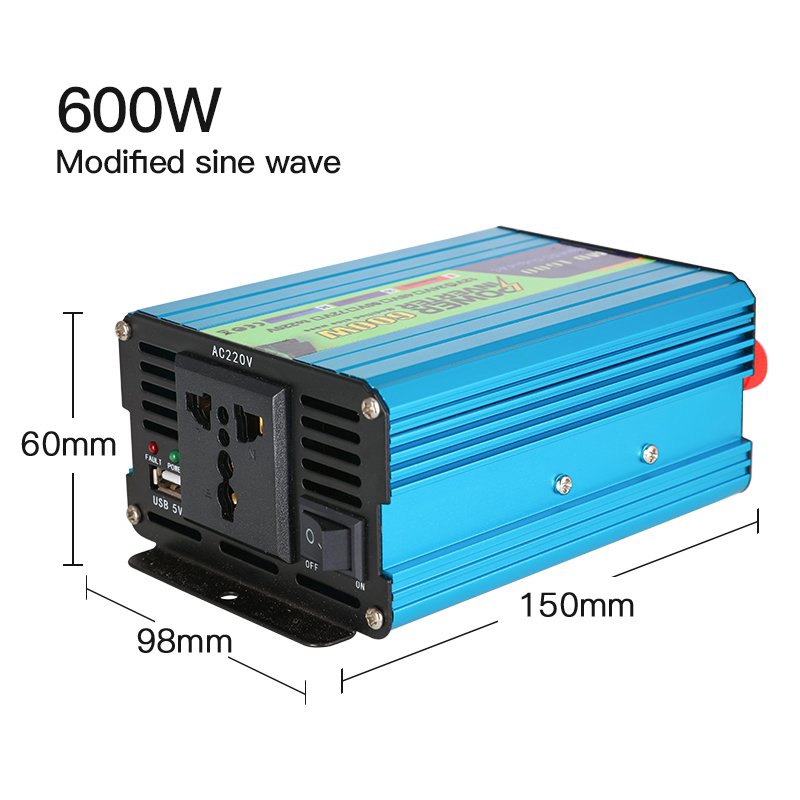 12V 24V 48V 60V 72V to AC 110V 220V Modified Sine Wave Inverter 600w 1200w 1500w Power Solar Inverter for Home Energy System