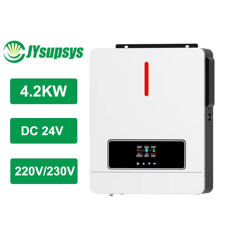 Dual AC Output Pure Sine Wave Inverter 4.2KW 24V 220V Hybrid Ongrid Solar Inverter Charger Built-in 120A MPPT With Wifi