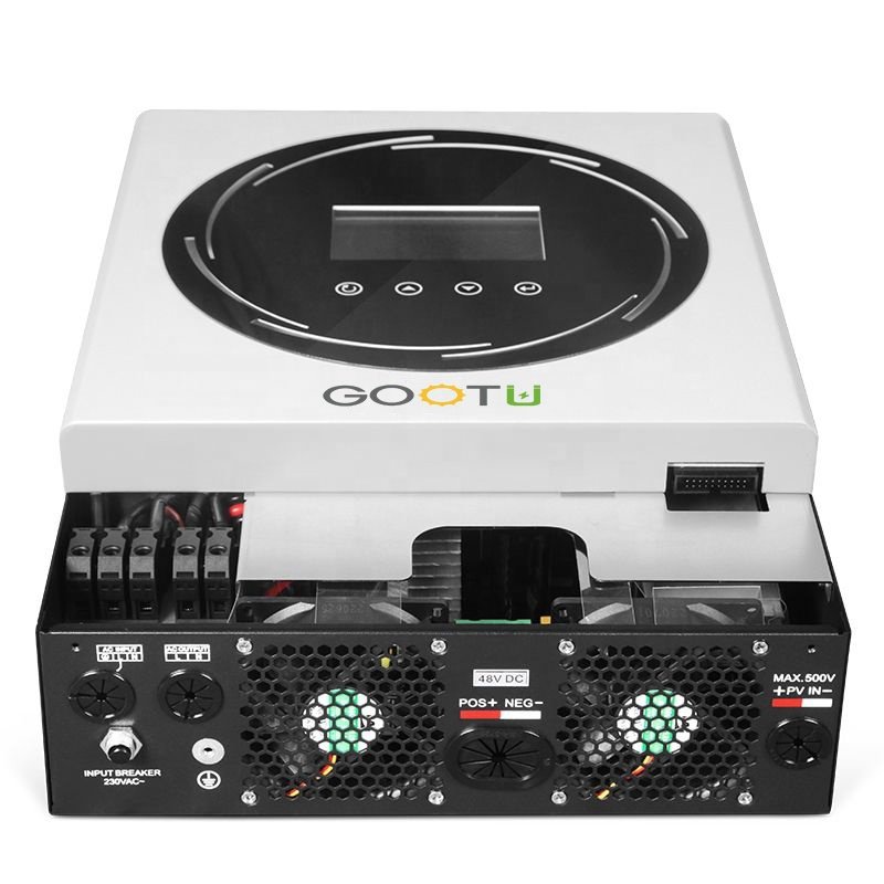 GOOTU 6KW 48V On Off Grid Inverter 230V Solar System 120A Dual MPPT Controller Parallelable Hybrid Solar Inverter