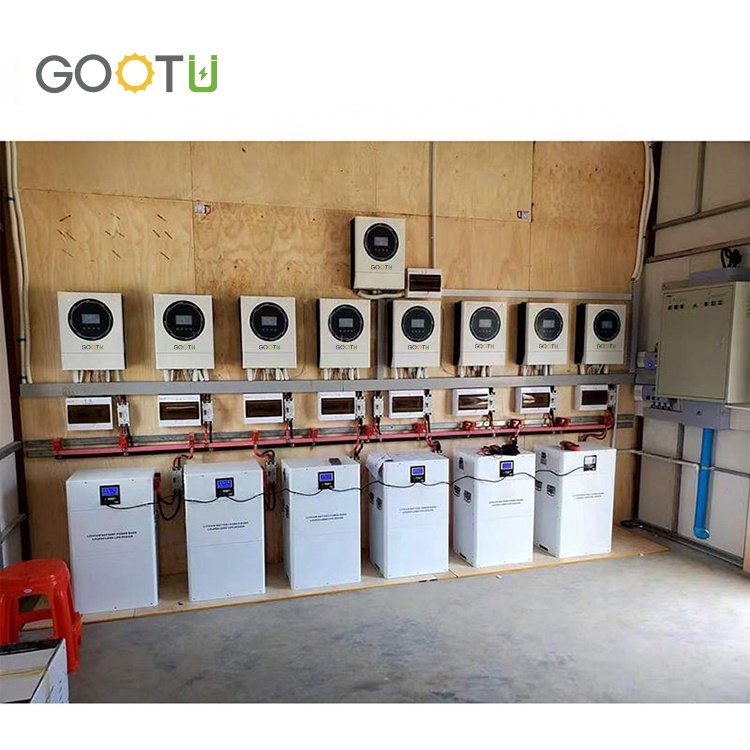 GOOTU 6KW 48V On Off Grid Inverter 230V Solar System 120A Dual MPPT Controller Parallelable Hybrid Solar Inverter