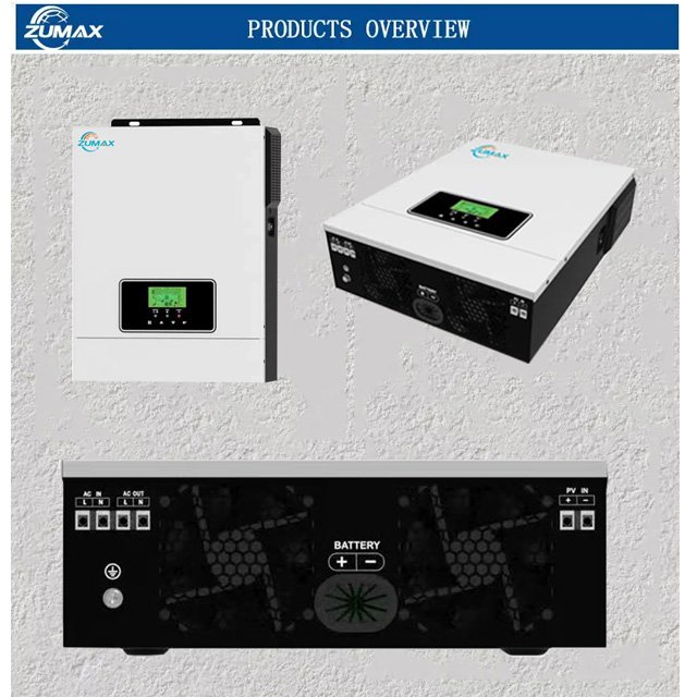 Pure sine wave solar inverter off grid ZUMAX 3.2kva Solar Hybrid Inverter 24v