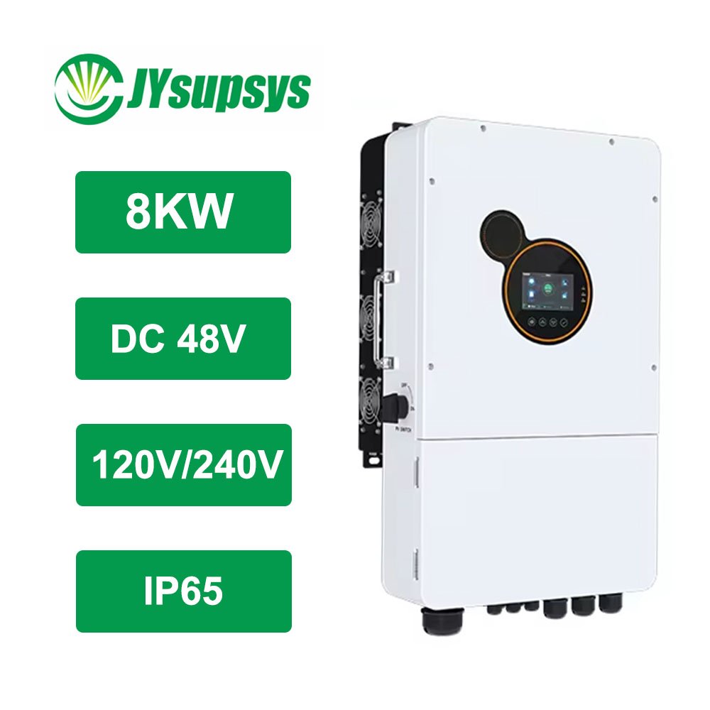 DC 48V 8KW Hybrid Solar Inverter IP65 Waterproof for Home Solar Energy System Single Split Phase with Max. MPPT Current 200A