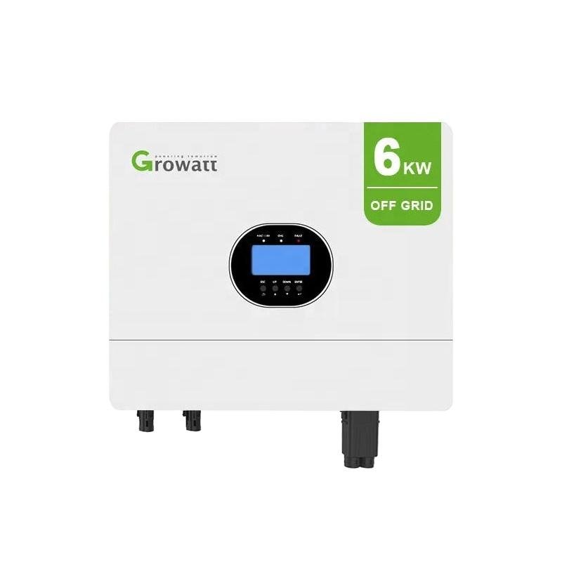 6kW SPF 6000 ES Plus Pure Sine Wave Off grid Solar Inverter Growatt 2 MPPTs Solar Energy Storage Inverter