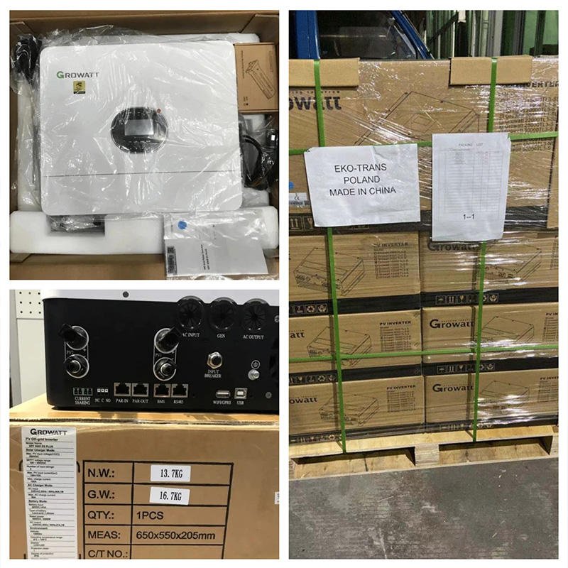 6kW SPF 6000 ES Plus Pure Sine Wave Off grid Solar Inverter Growatt 2 MPPTs Solar Energy Storage Inverter