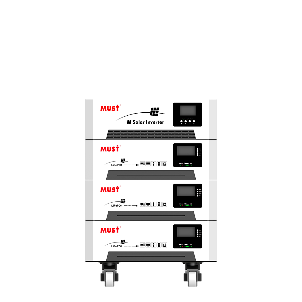 Must HBP1800Pro Stacable Solar Station 5.2KW 25600WH Solar Inverter System with lithium battery matched
