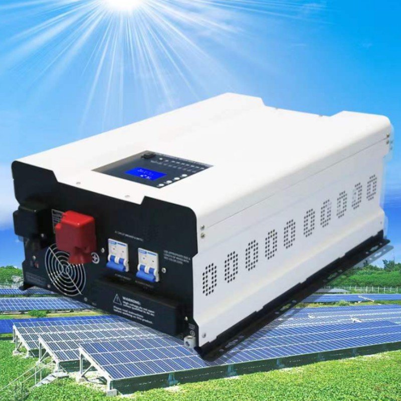 Low Frequency 8KW 10KW 12KW solar hybrid inverter 12000W DC 48V to 110V 220V MPPT solar charger 80A-200A