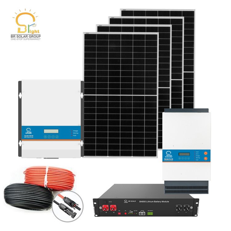 BR SOLAR ENERGY STORAGE SYSTEM 6KVA SOLAR INVERTER WIFI MAX 30KW Solar Power System