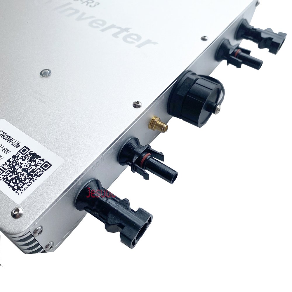 1400W 1600W MPPT Solar On Grid Tie Inverter DC 22V60V to AC 120V230V with WIFI APP to Monitor