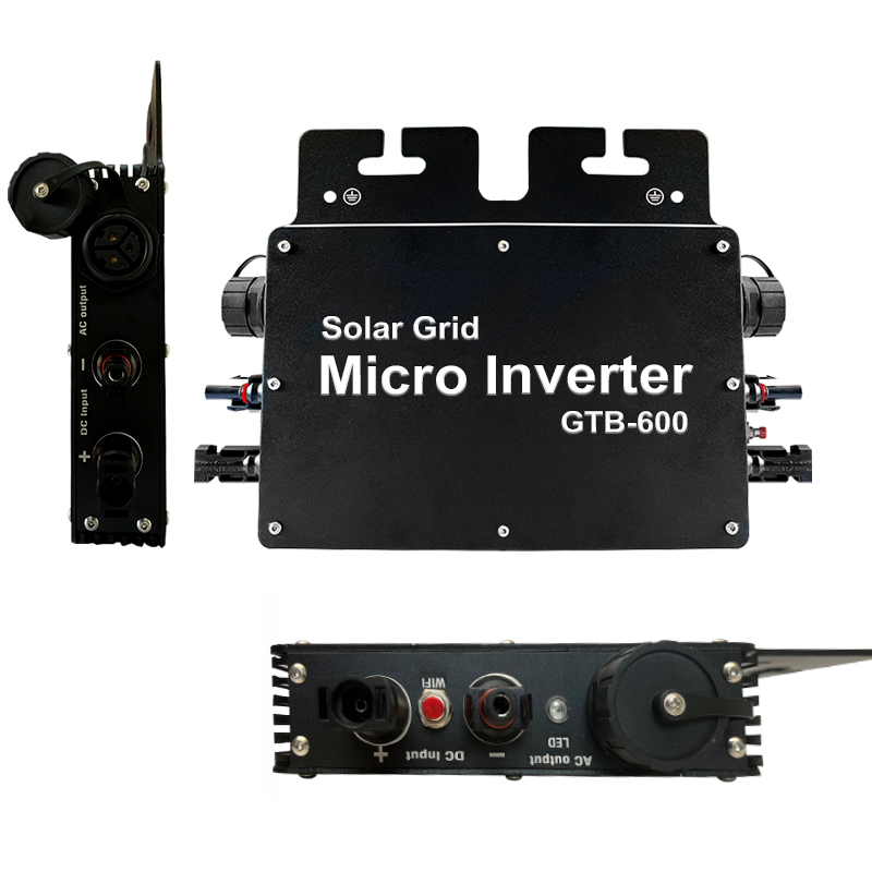 Hot sale can be customized to sell 800W high-power smart WIFI module black 800W micro solar inverter