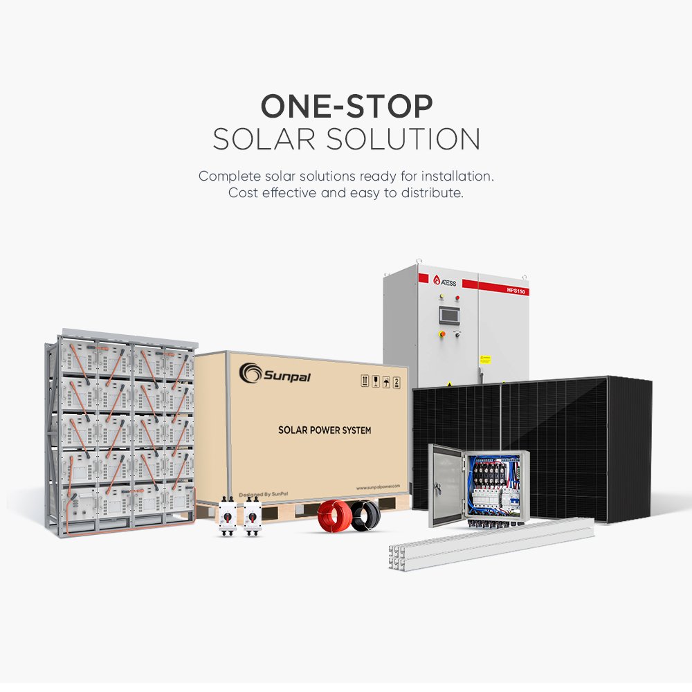 Atess Hybrid On Off Grid Hybrid Solar Inverter 100Kw Transformer Less Solar Power Inverter Pure Sine Wave