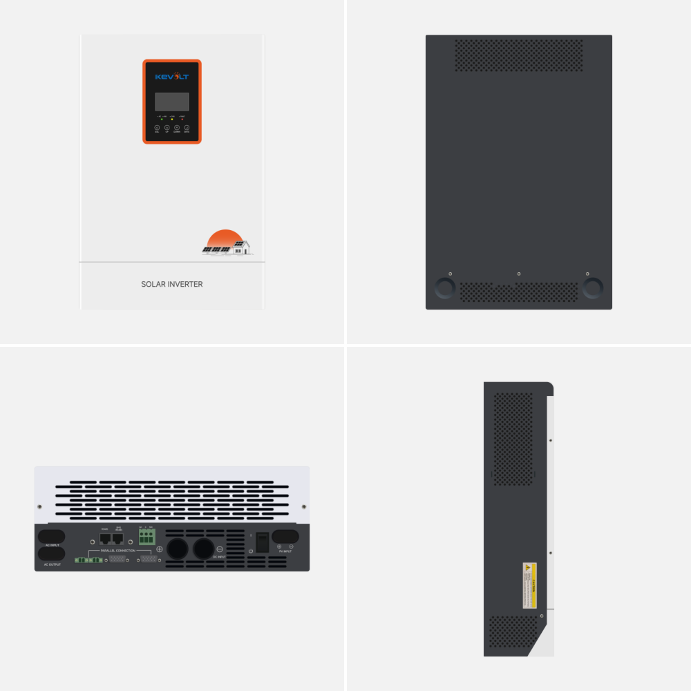KEVOLT Hybrid Solar Inverter 5KW 6KW Pure Sine Wave Frequency Single Phase Power Inverter For Solar System
