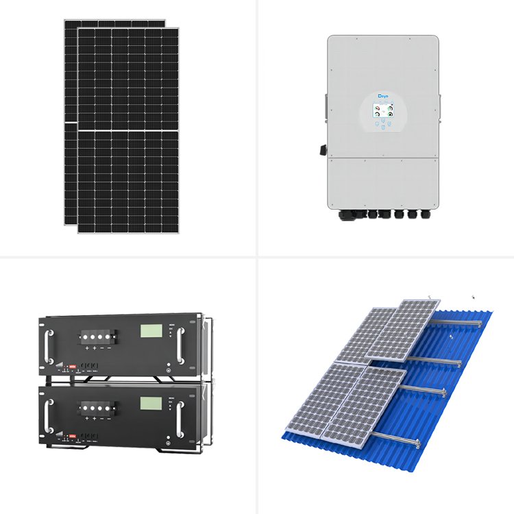 5-10KW Solar Kit 25kw 30Kw Solar Energy With Deye inverter Battery Pack Hybrid System For Residential Customized System