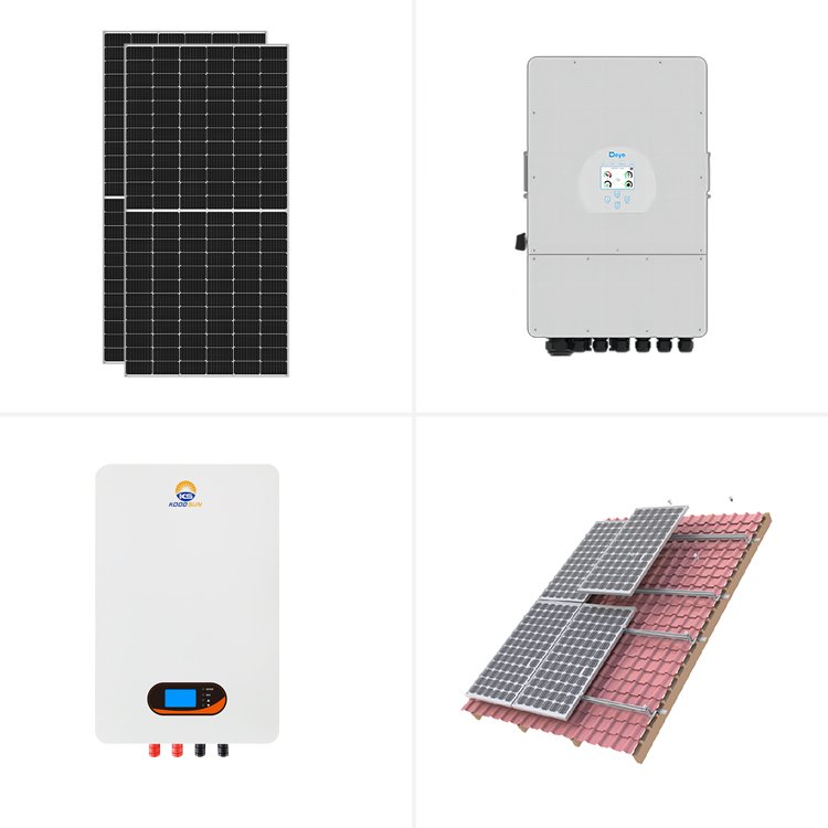 good price deye solar storage system 5kw 8kw 10kw 12kw 15kw 20kw complete hybrid solar system for home use