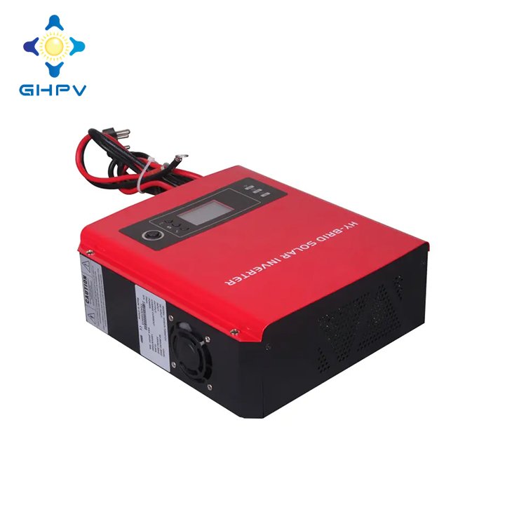 GHPV Solar Inverter 2KVA 24V Hybrid Off Grid With Solar Charge Controller Built Inside