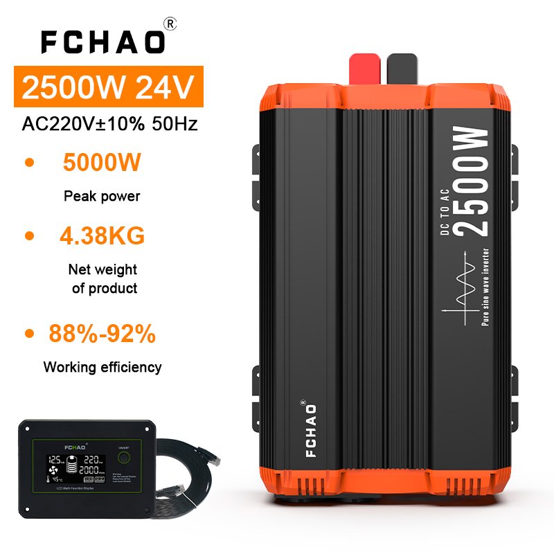 FCHAO 230V 50Hz 2500W European Germany Socket European Warehouse Wechselrichter Solar System Inverter Off Grid