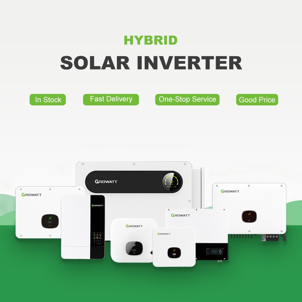 solar panels and solar batteries Growatt Inverter SPH6000TL3 BH for Solar Energy System 6kw Hybrid on off grid inverter