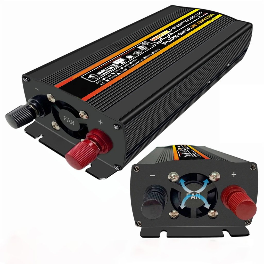 3000W/4000W Pure Sine Wave Inverter DC 12V/24/48V/60V to AC 220V Household Inverter Car Power Inverter Solar Inverter