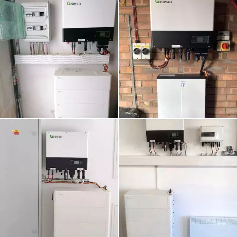 All In One Inverter Hybrid Solar Energy System Pararel Hybrid Solar Inverter 5Kw Growatt Inverters 3Phase 4Kw 5Kw 8Kw 10Kw