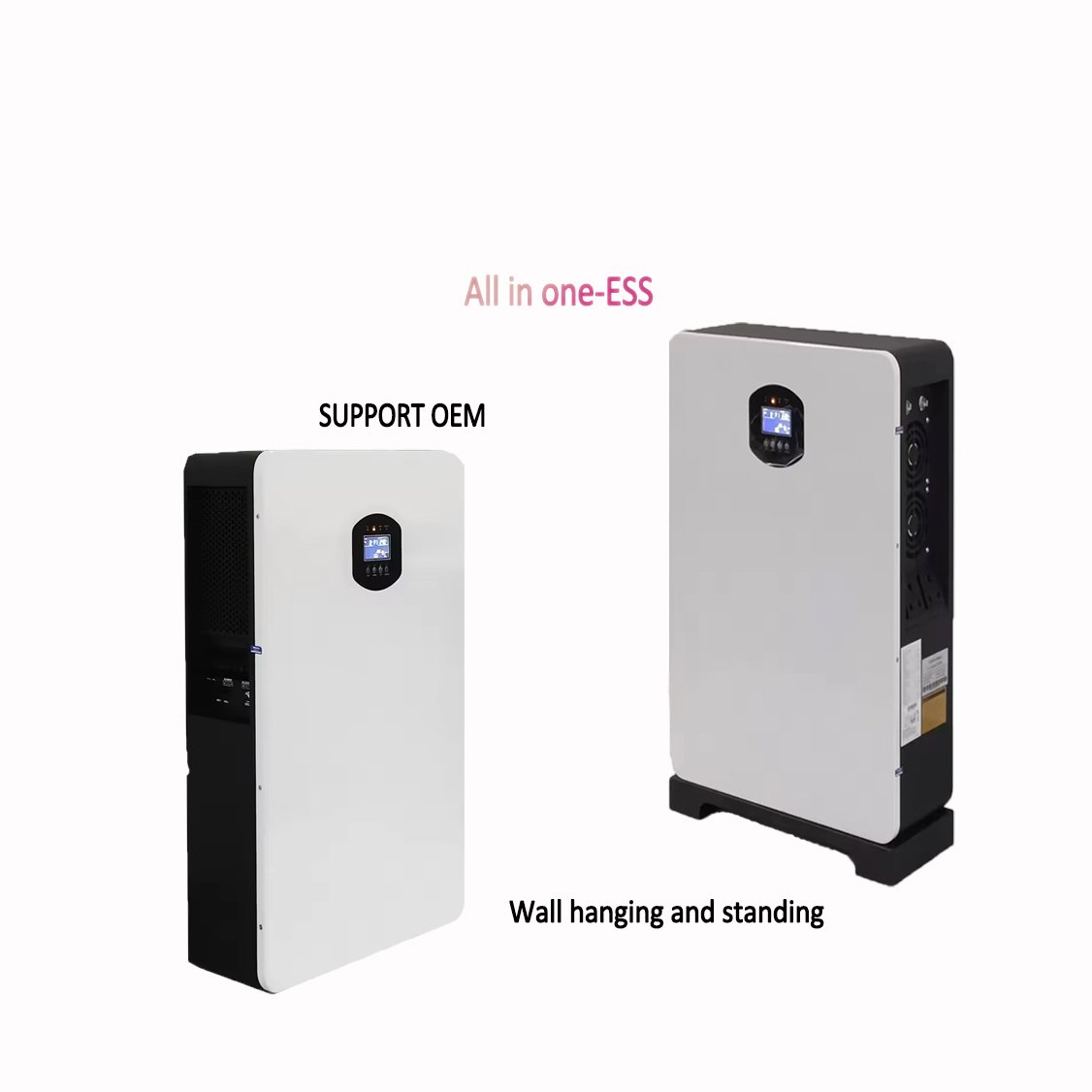 Off Grid All In One 51.2v 5kw 10kw Home Solar Standing/wall-mounted Energy Storage Lifepo4 Lithium Battery Systems With Inverter
