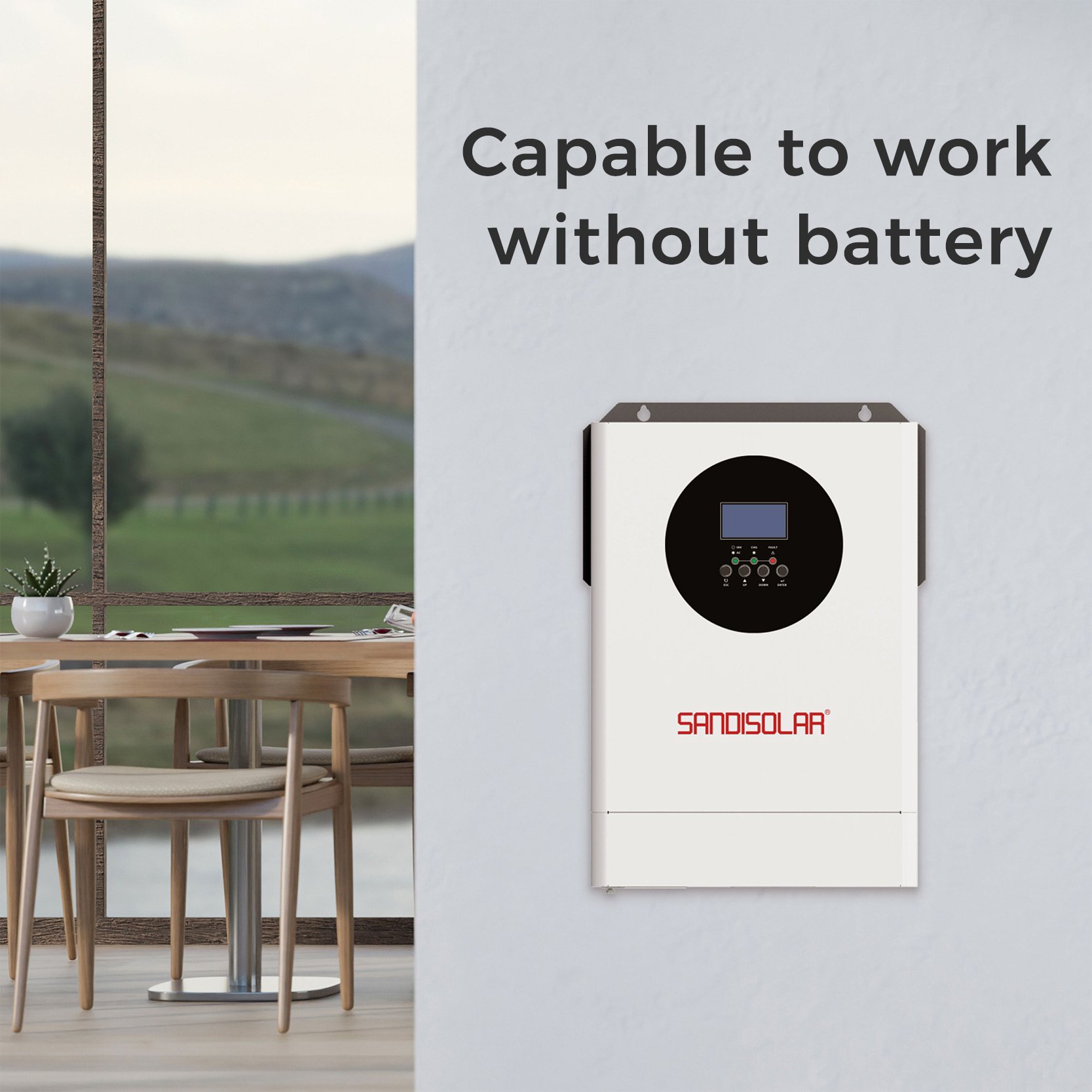 5.5kw Solar Inverter 5kw 5kva Off Grid Pure Sine Wave 230v 220v Power Panel 5.6kw 5.5kva Mppt Hybrid Solar Off Grid Inverter