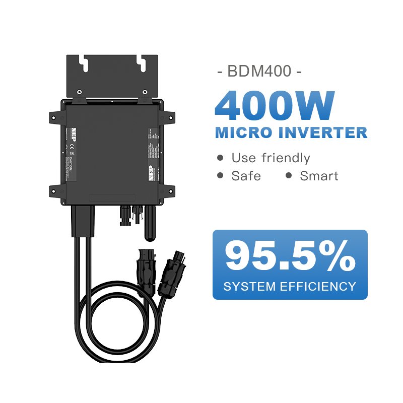 NEP 400w Mini Solar Micro Inverter Dc To Ac Wifi On Grid Solar Inverter For Home Balcony Photovoltaic Solar Panel System