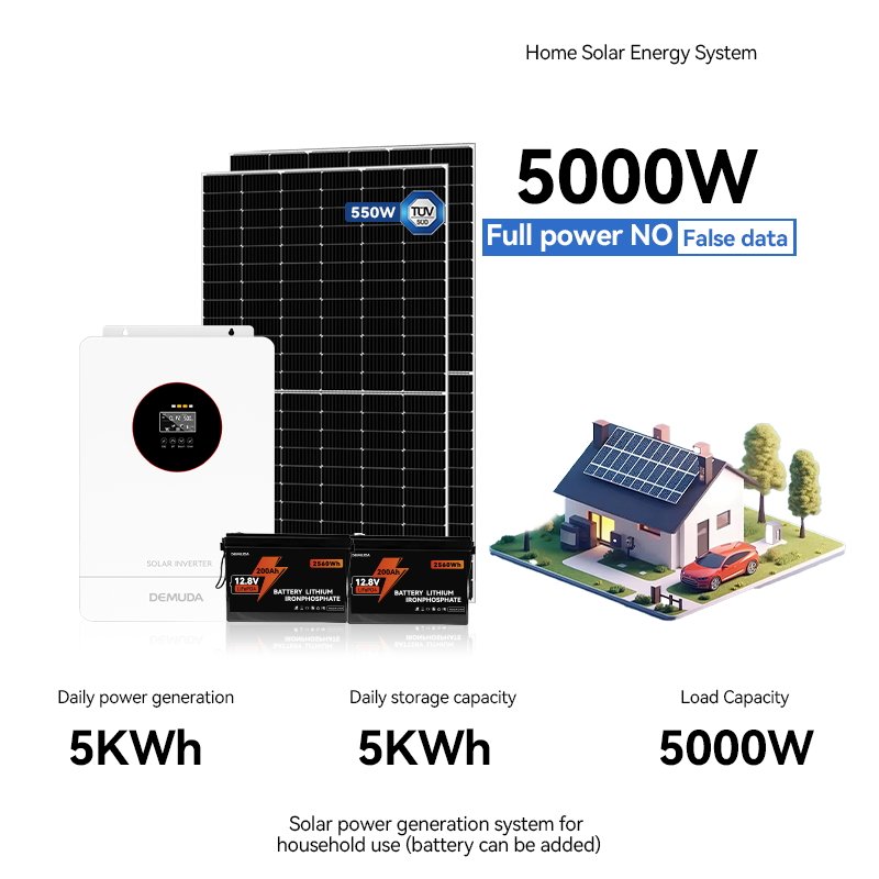 10kva 5KW 10KW off grid solar power system 5000w 6000w 8000w solar panels and solar batteries complete solar system for houses