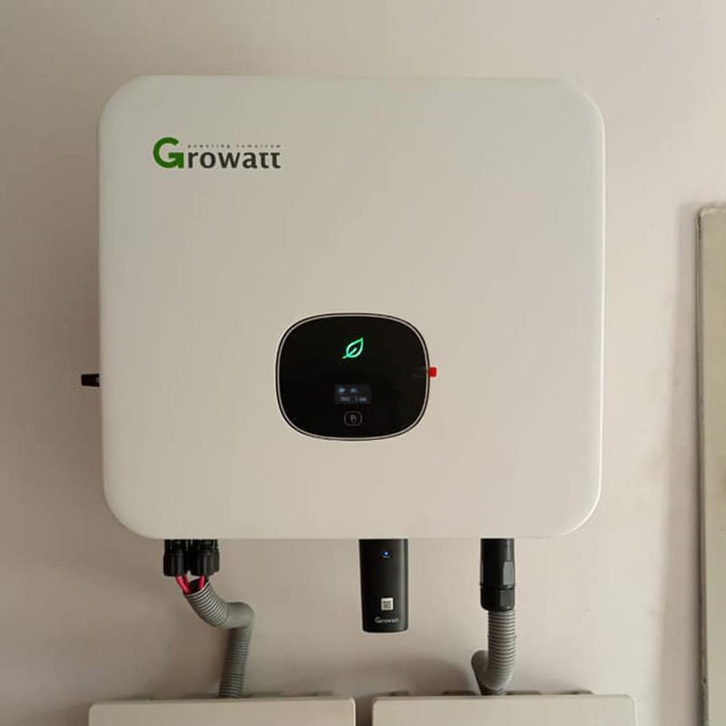 Growatt on grid solar inverter MIN 7000-10000TL-X 7kw 8kw 9kw 10kw with 2/3 MPP Trackers with touch screen single phase inverter