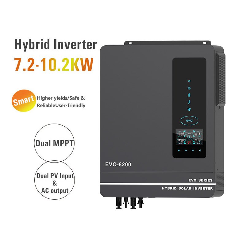 Anern off grid hybrid 10 kw 12 kw double mppt hybrid solar inverter