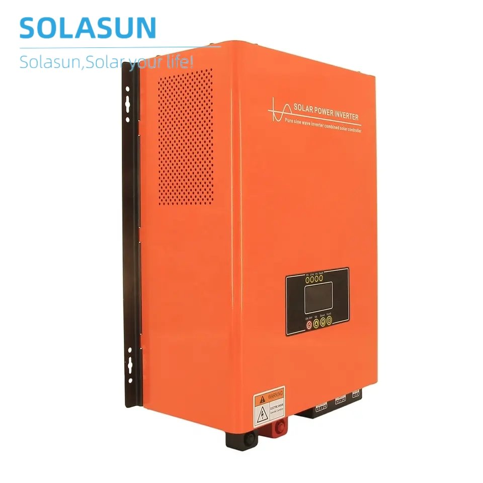SOLASUN 3KW Low Frequency Hybrid Solar Inverter Off-Grid with MPPT Char Controller 48V Input Volta 10KW Output Power for Home