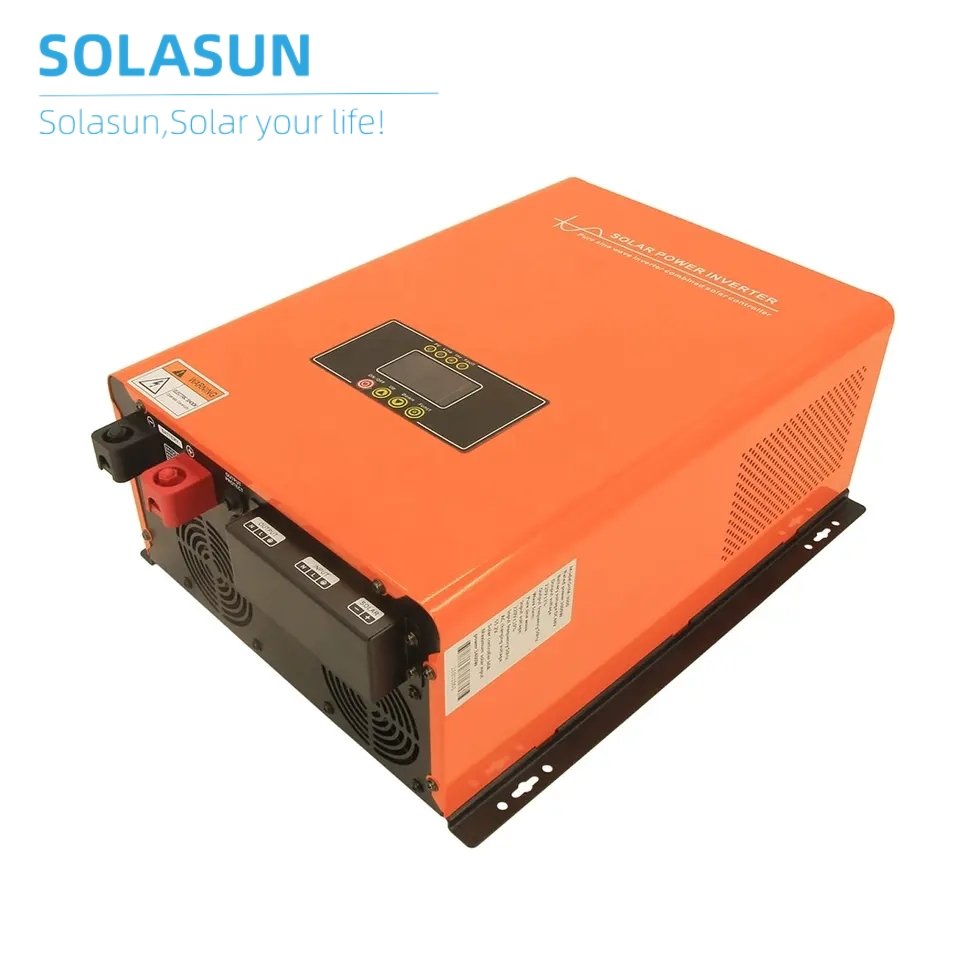 SOLASUN 3KW Low Frequency Hybrid Solar Inverter Off-Grid with MPPT Char Controller 48V Input Volta 10KW Output Power for Home