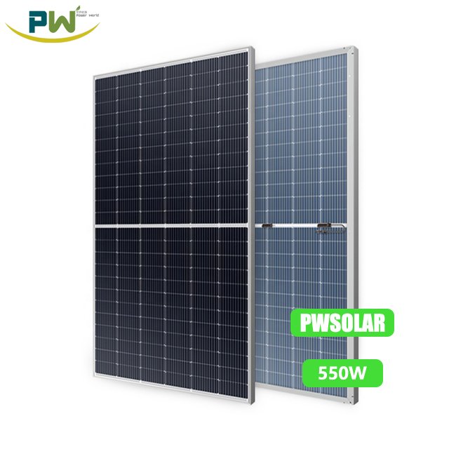 Mono Solar Panels 550W 580W High Efficiency Photovoltaic Module With 144 Cells For Solar Energy Storage System With Inverter