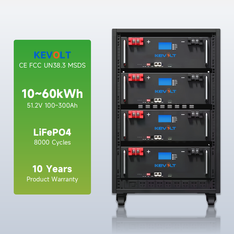 KEVOLT Rack Lithium Battery 100AH 5KWH Module Pack 48V Lifepo4 Battery Home Energy Storage For Solar System