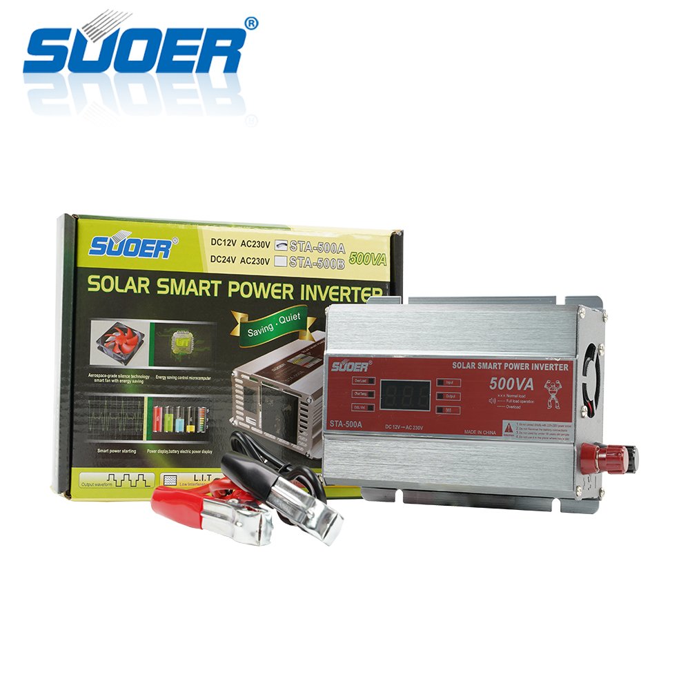 Suoer 12V 230V 500W Solar Power Inverter Modified Sine Waveform inverter