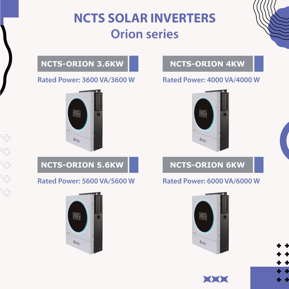 Hybrid solar inverter 6kw 8kw 10kw mppt off grid battery storage inverter price