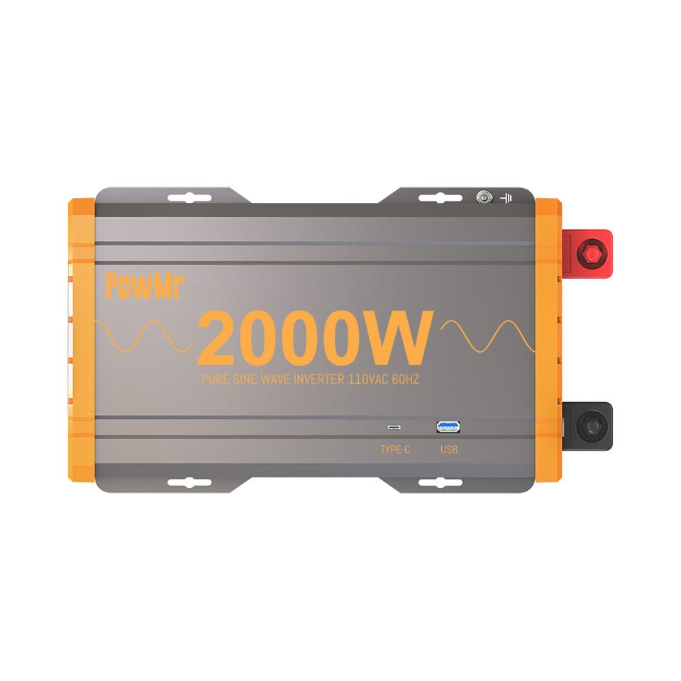 PowMr 1200W 2000W 12V/24V DC 220V/110V AC Pure Sine Wave Solar Inverter Charger Off Grid Solar Power Inverter