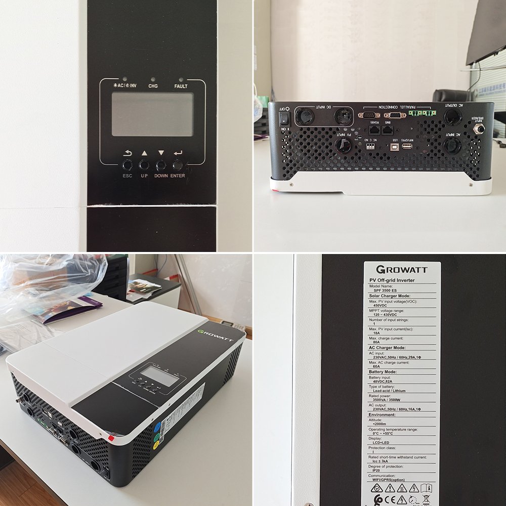 5kW Off Grid Hybrid Inverter Solar Inverter Growatt SPF 5000 ES Growatt Inverter