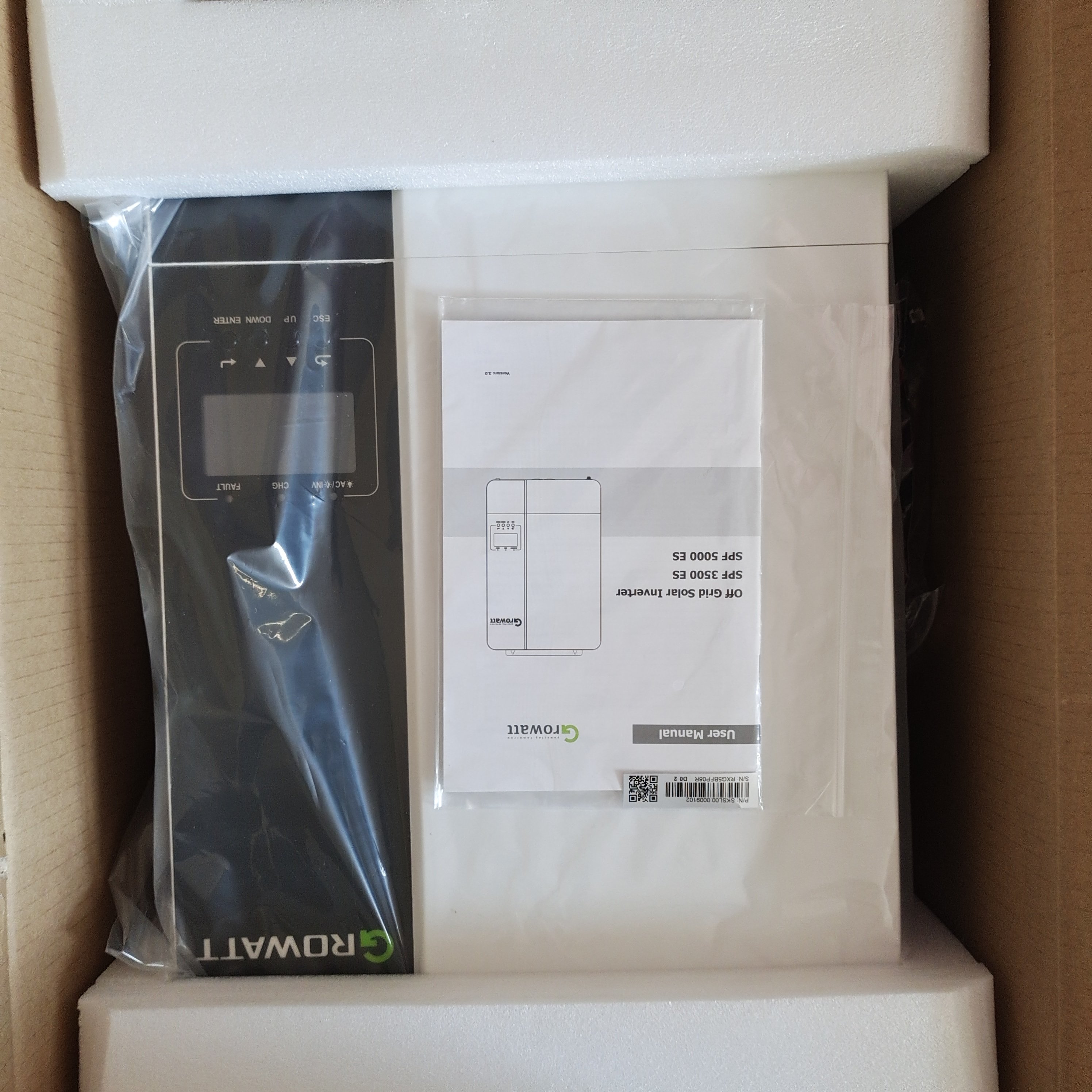 5kW Off Grid Hybrid Inverter Solar Inverter Growatt SPF 5000 ES Growatt Inverter
