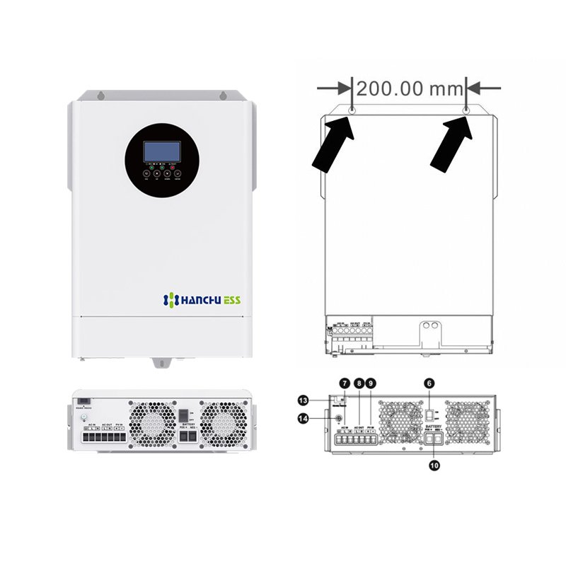 solar power inverter Pure Sine Wave inverter 3kw solar inverter 48 Volt Off Grid DC/AC Solar Pv Invertersrs